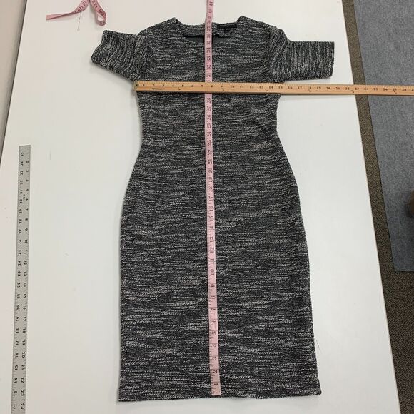 Banana Republic Boucle Sheath Dress Womens 2 Knee Length Back Zip Mid Sleeve - Picture 7 of 13